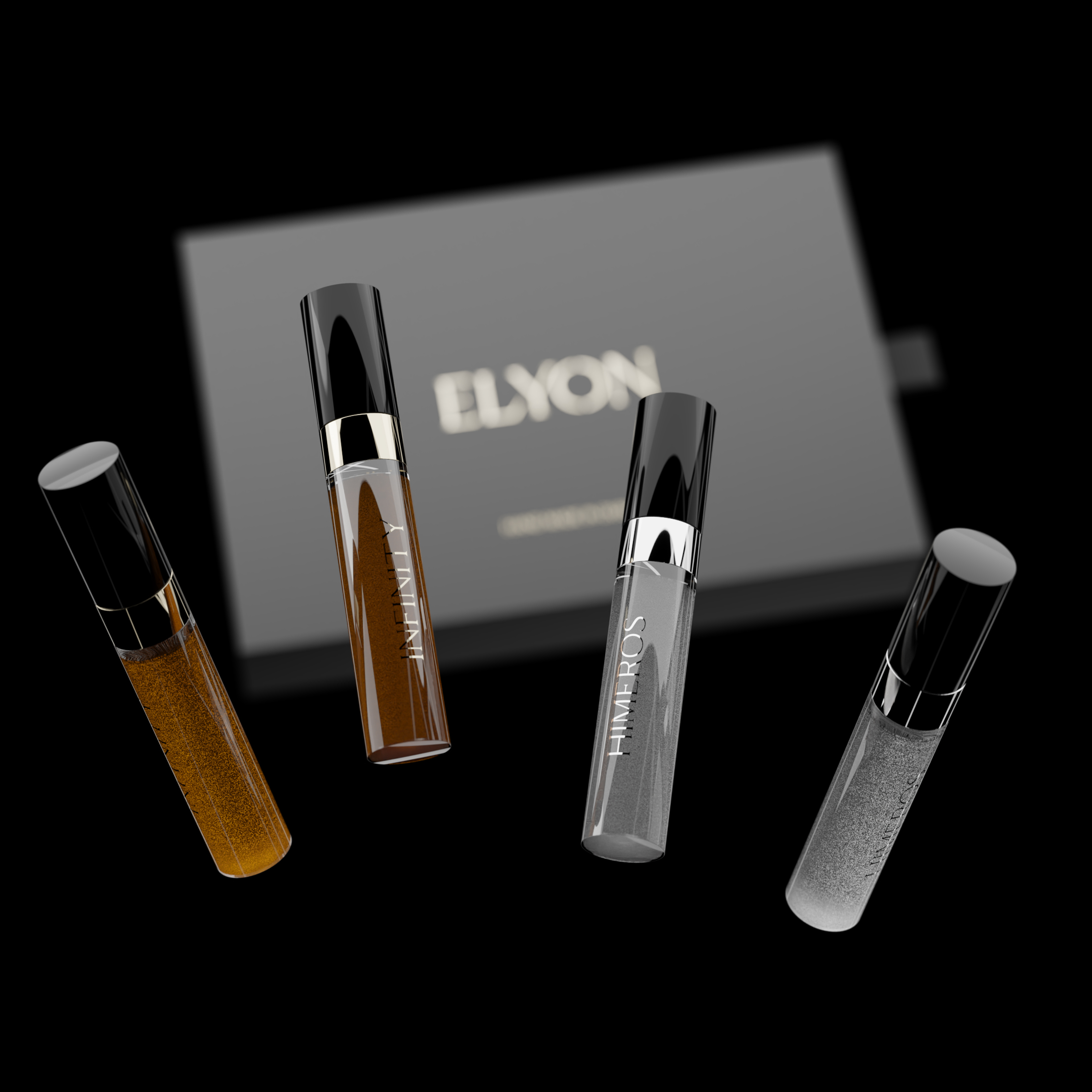 The Elyon Experience Box — curated vials nestled in silk